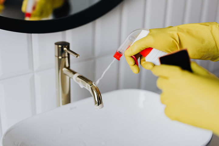 toilet cleaning bathroom basin