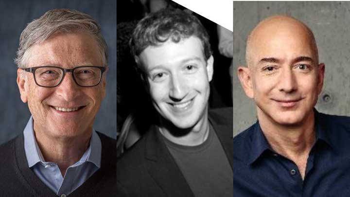 Bill gates mark Zuckerberg Jeff bezos