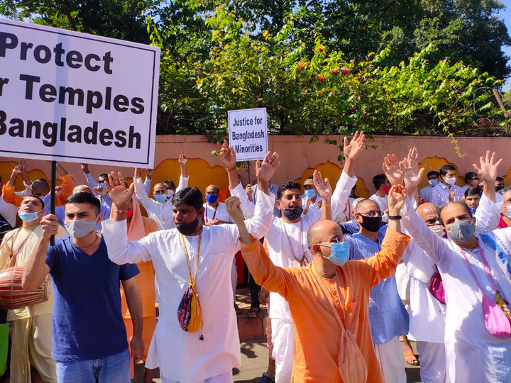 Iskcon protest