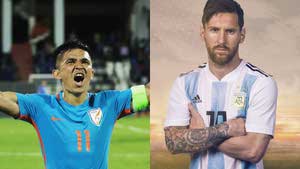 Leo messi and sunil Chhetri