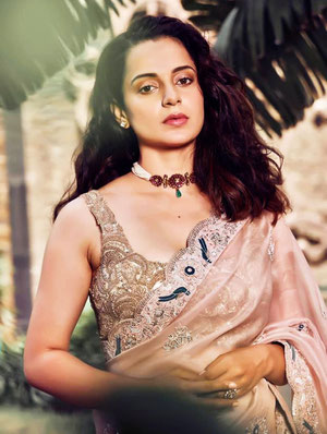 kangana ranaut saree portrait 1