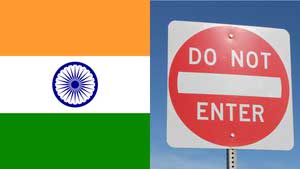 No entry for india