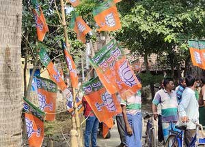 bjp flag rally