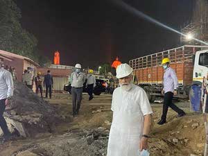 Modi at central Vista Project surprise visit
