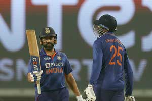 new zealand india rohit sharma half century