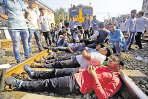 students protest ntpc