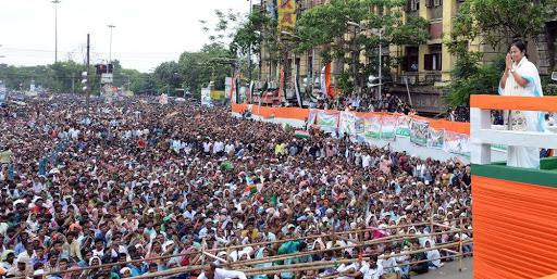 trinamool congress shaneed dibas rally